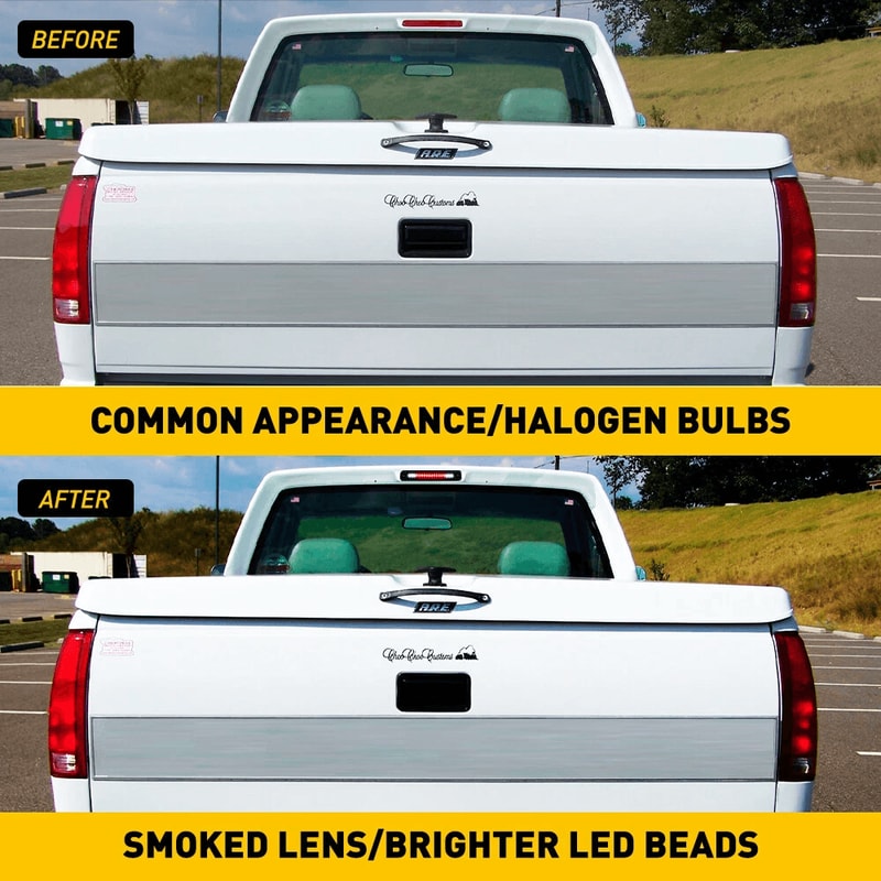 Black LED 3rd Brake Light High Brightness Cargo Lamp Waterproof 3