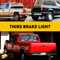 Black LED 3rd Brake Light High Brightness Cargo Lamp Waterproof 7