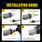 LED Amber Side Marker Repeater Light Waterproof Car Light Housing 6