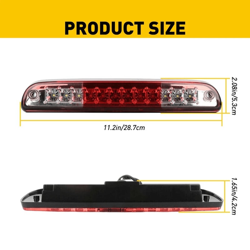 Clear Black LED Third Brake Light EnergySaving Long Lifetime 3