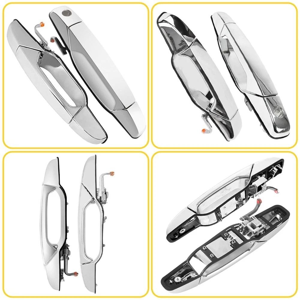 Chrome Outer Door Handle Front Durable And Perfect Fit For Your Car 3