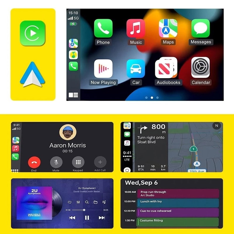 Wireless CarPlay Adapter Mini Bluetooth PlugandPlay Wireless Connectivity 3