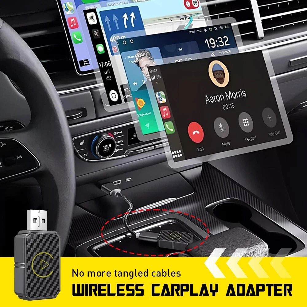 Wireless CarPlay Adapter Mini Bluetooth PlugandPlay Wireless Connectivity 8