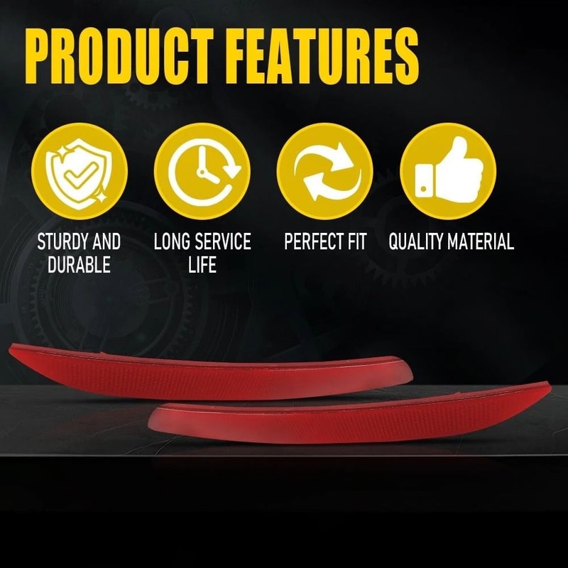 HighQuality Rear Bumper Reflector Light Case For Tail Lamp Left Right 6