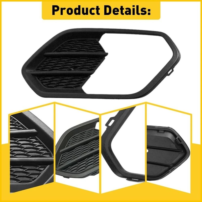 Passenger Right RH Fog Light Cover Bezel Bumper Replacement 3