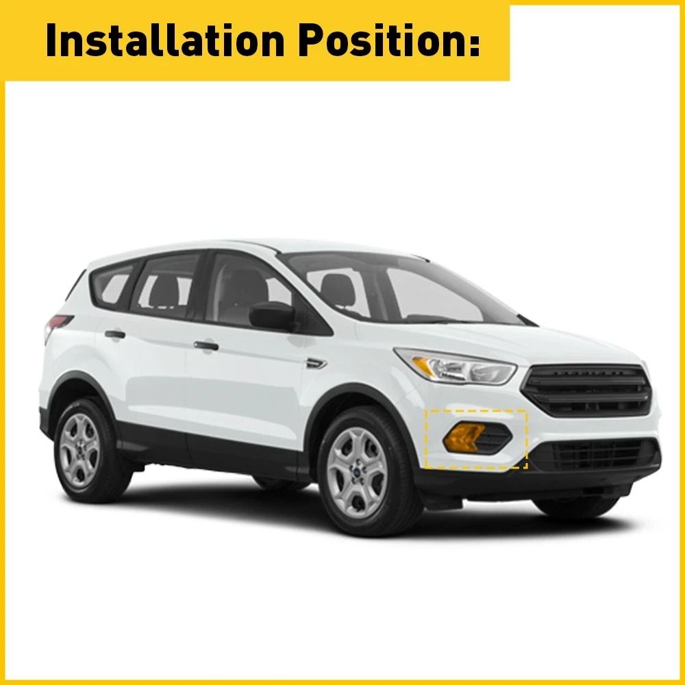 Passenger Right RH Fog Light Cover Bezel Bumper Replacement 4