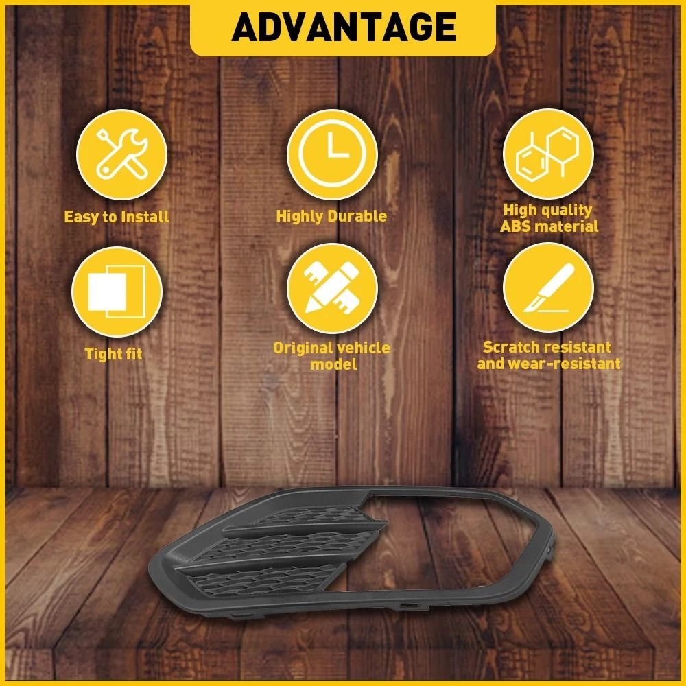 Passenger Right RH Fog Light Cover Bezel Bumper Replacement 6