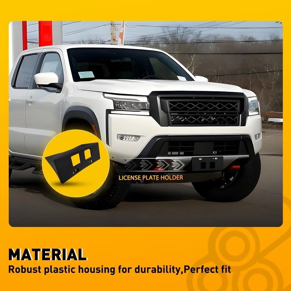 Front Bumper License Plate Holder Mount Easy Installation 4