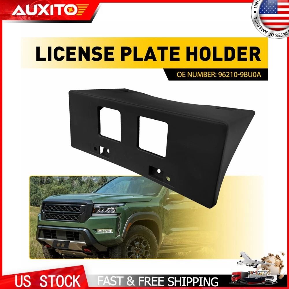 Front Bumper License Plate Holder Mount Easy Installation 9
