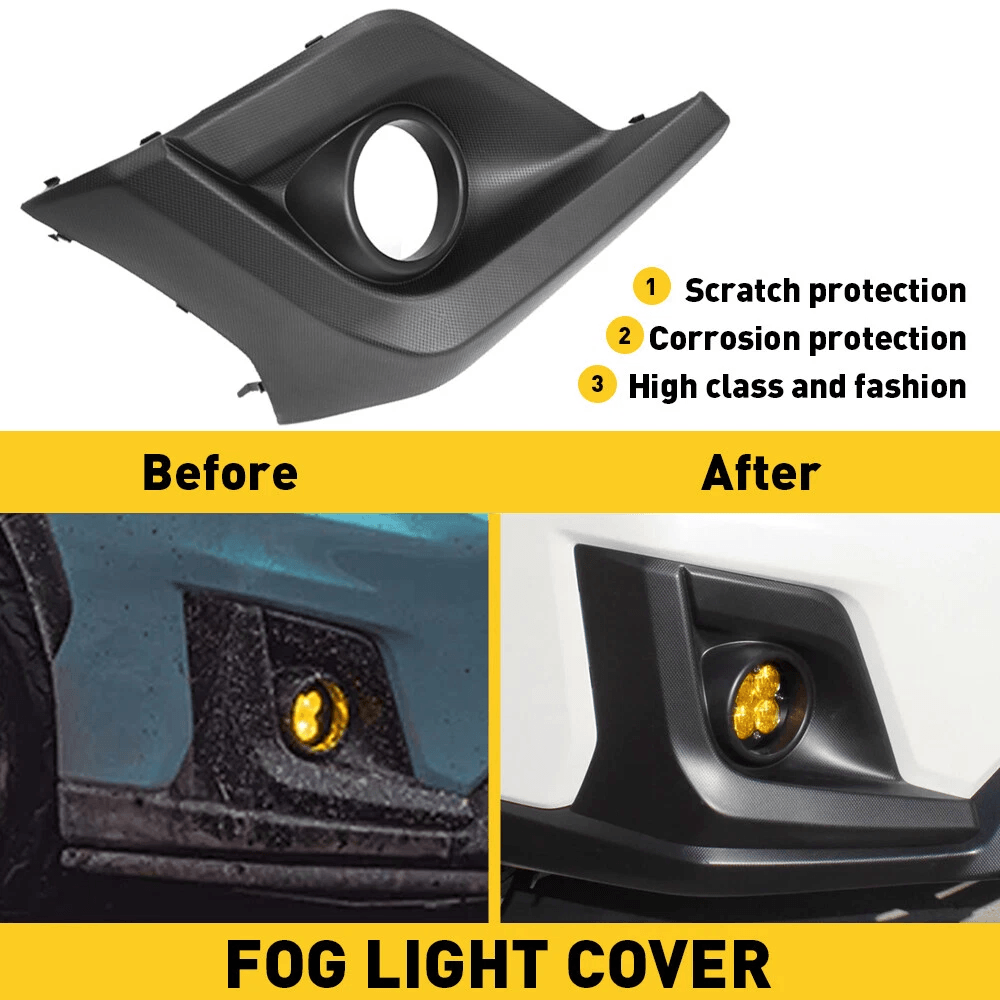 Front Passenger Side Right Fog Light Bezel Cover Durable ABS 7