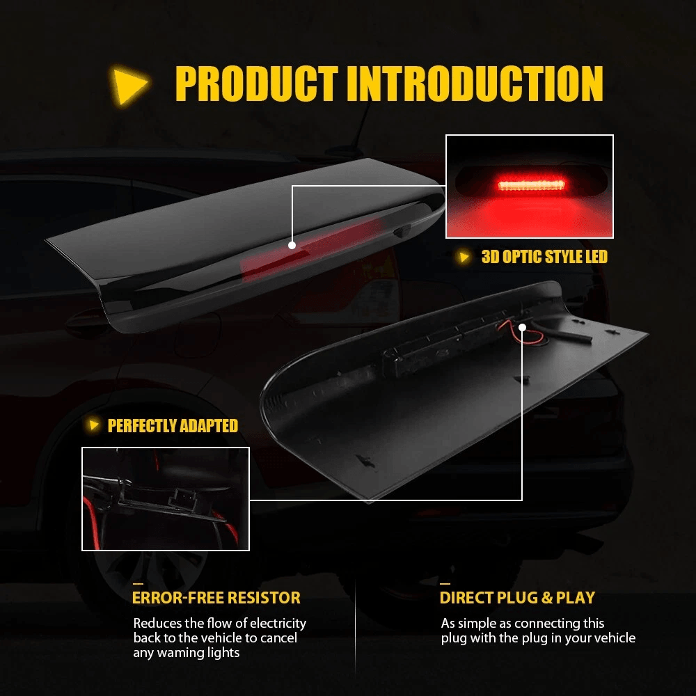 LED Rear Tail Brake Stop Lamp Waterproof Third Brake Light For Vehicles 3