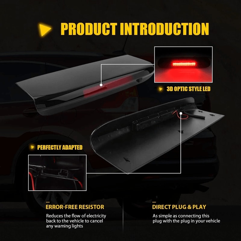 LED Rear Tail Brake Stop Lamp Waterproof Third Brake Light For Vehicles 3