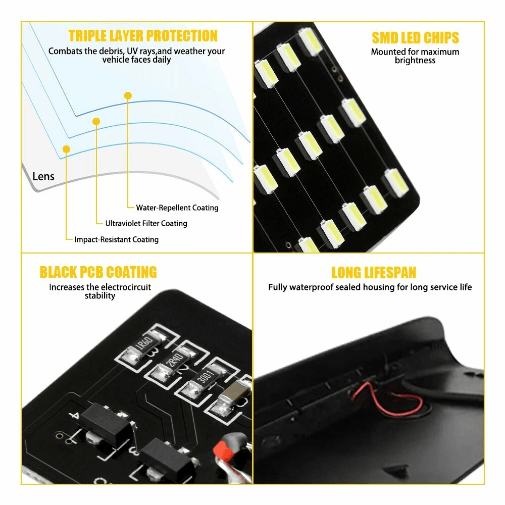 LED Rear Tail Brake Stop Lamp Waterproof Third Brake Light For Vehicles 6