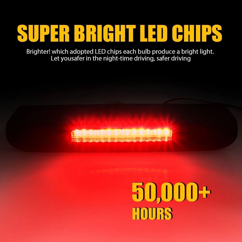LED Rear Tail Brake Stop Lamp Waterproof Third Brake Light For Vehicles 7