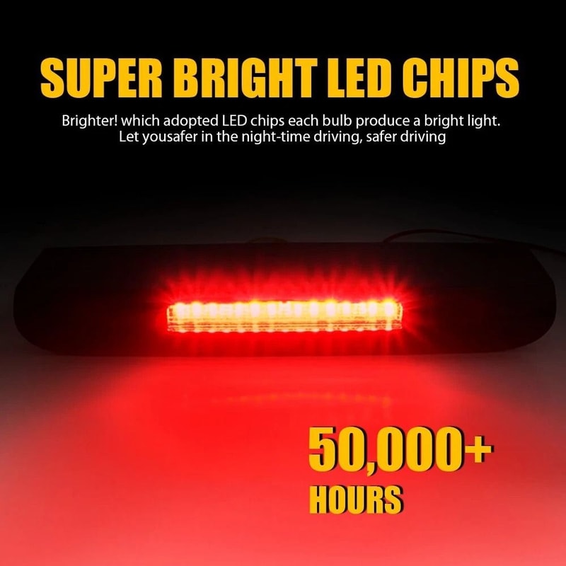 LED Rear Tail Brake Stop Lamp Waterproof Third Brake Light For Vehicles 7