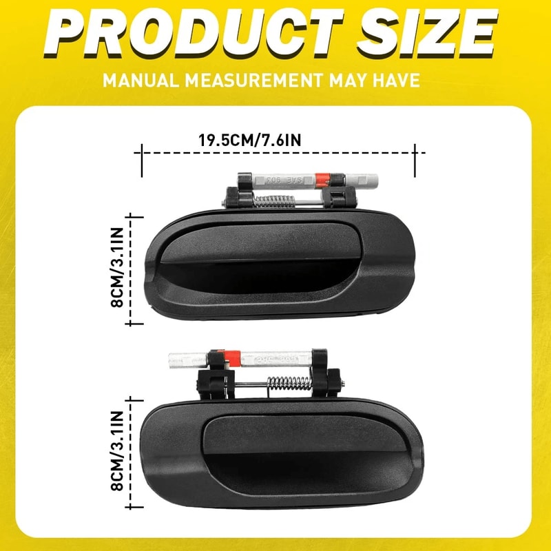 Durable Black Exterior Door Handle For Front Rear Left Right Vehicle Use 3