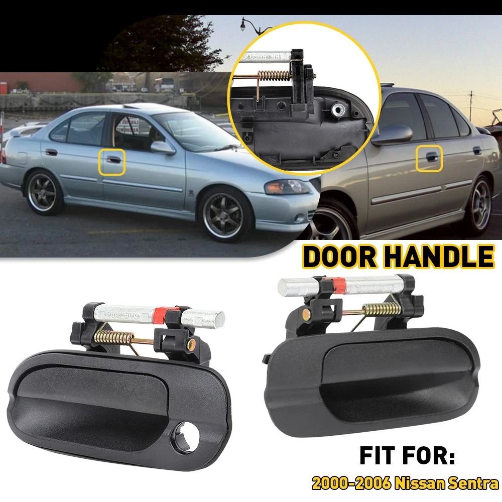 Durable Black Exterior Door Handle For Front Rear Left Right Vehicle Use 11