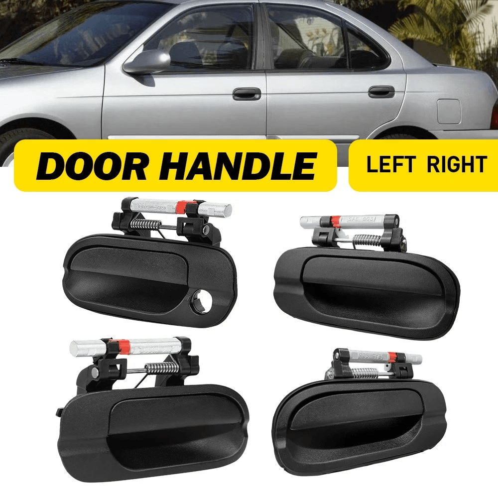 Durable Black Exterior Door Handle For Front Rear Left Right Vehicle Use 12