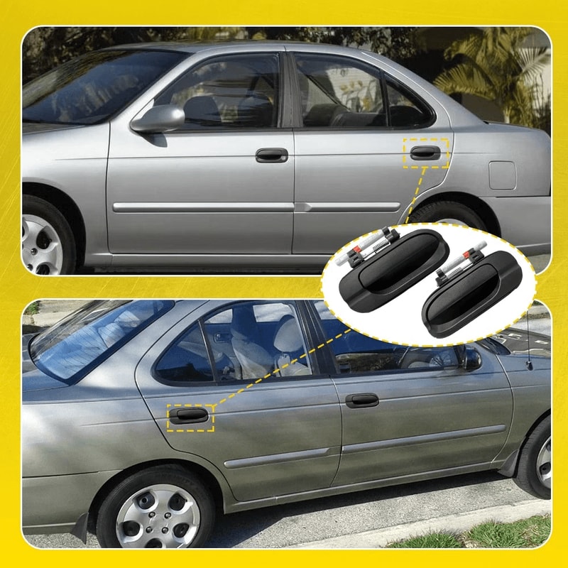 Durable Black Exterior Door Handle For Front Rear Left Right Vehicle Use 8