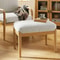 Transitional Bedroom Ottoman By Hearth Hand With Magnolia Oatmeal Boucle Upholstered Furniture 3