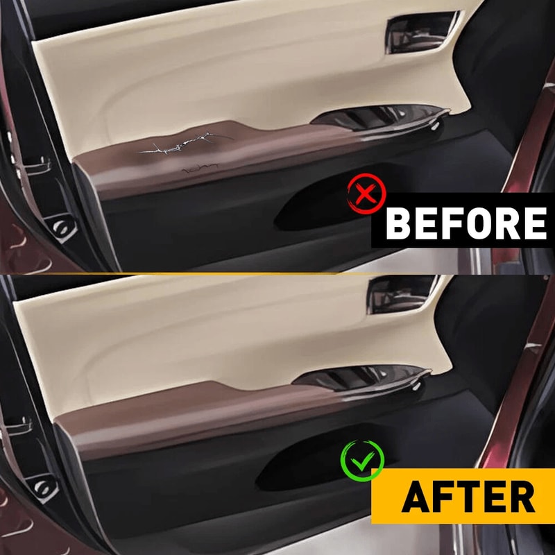 Brown Console Lid Armrest Door Front Panel Cover Waterproof Vinyl Cushion 5