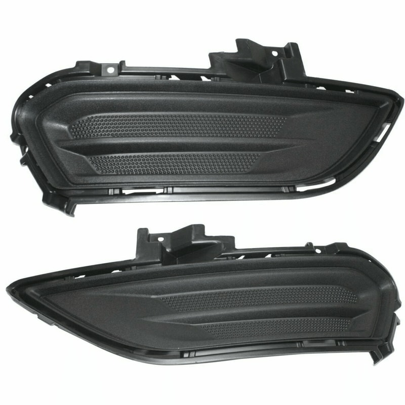 Right Left FOG LAMP COVER Pair Durable ABS For Easy Installation 1
