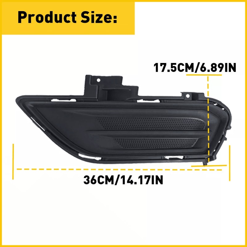 Right Left FOG LAMP COVER Pair Durable ABS For Easy Installation 2