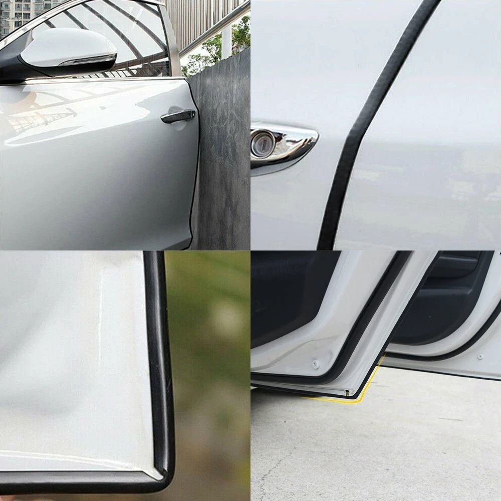 Black Car Door Edge Guard Molding Protector U Shape Rubber Seal Molding Trim Strip 4