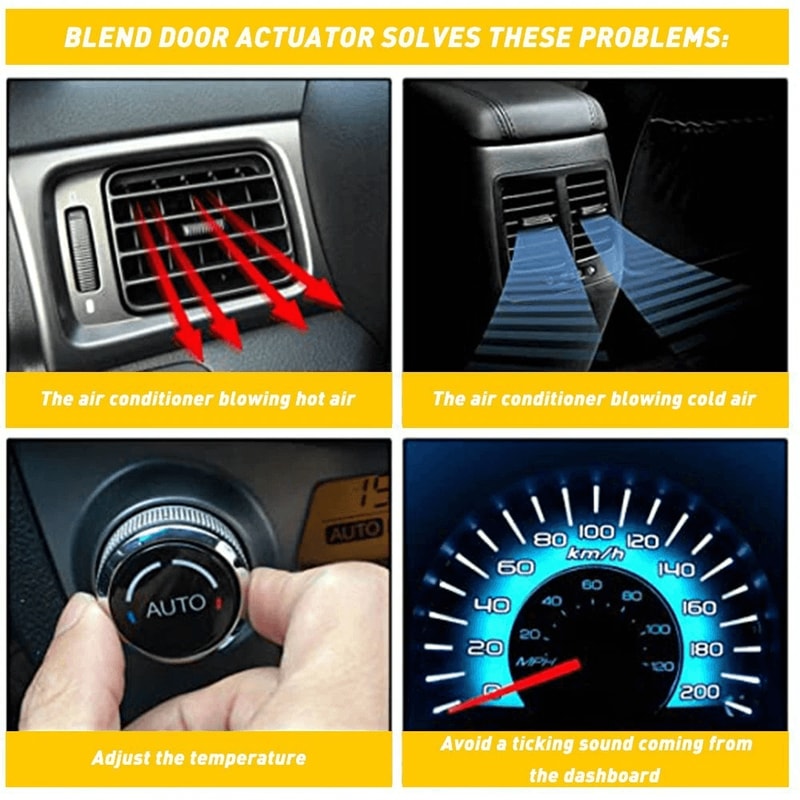 Blend Door Actuator For AC Heater Electrical Activation 7