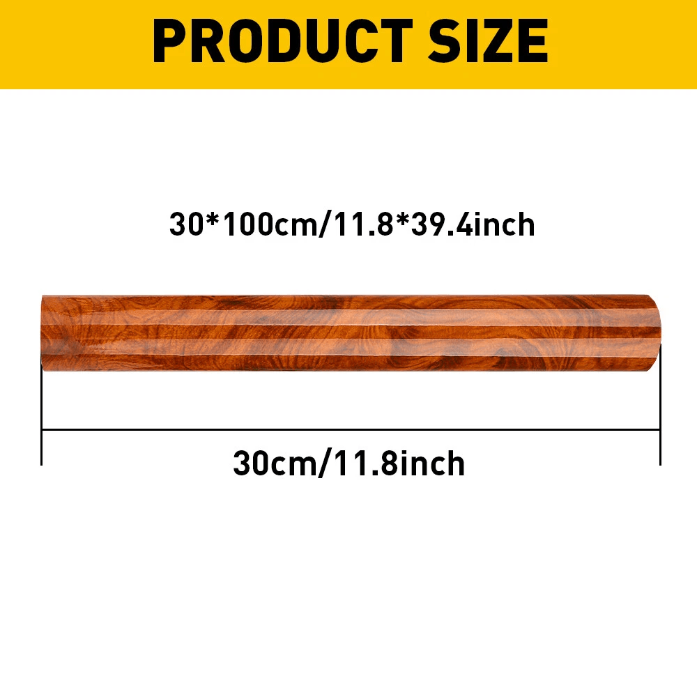 Wood Grain Vinyl Film For Car Interior Textured Glossy Wrap Sticker 2