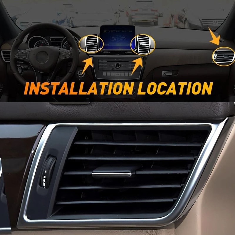 AC Air Vent Tab Clip Kit Durable ABS Material Direct Replacement Installation 2