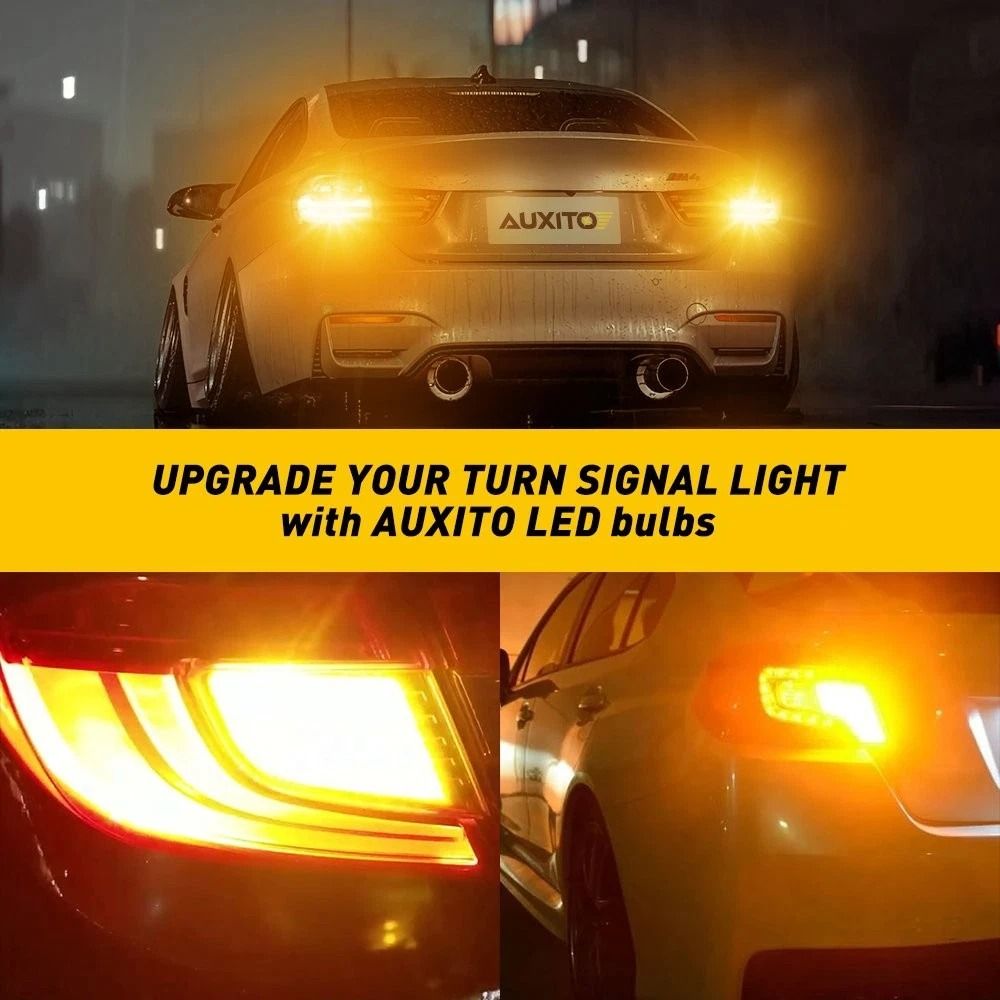 LED Amber Turn Signal Blinker Corner Light Bulb No Hyper Flash 1