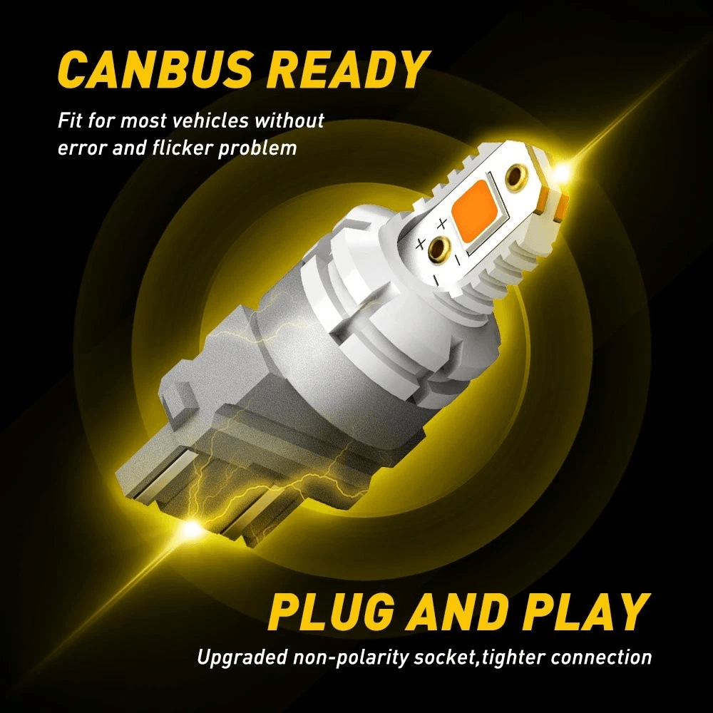 LED Amber Turn Signal Blinker Corner Light Bulb No Hyper Flash 5