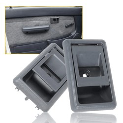 high-quality grey interior door handles pair for front and rear positions