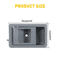 HighQuality Grey Interior Door Handles Pair For Front And Rear Positions 3