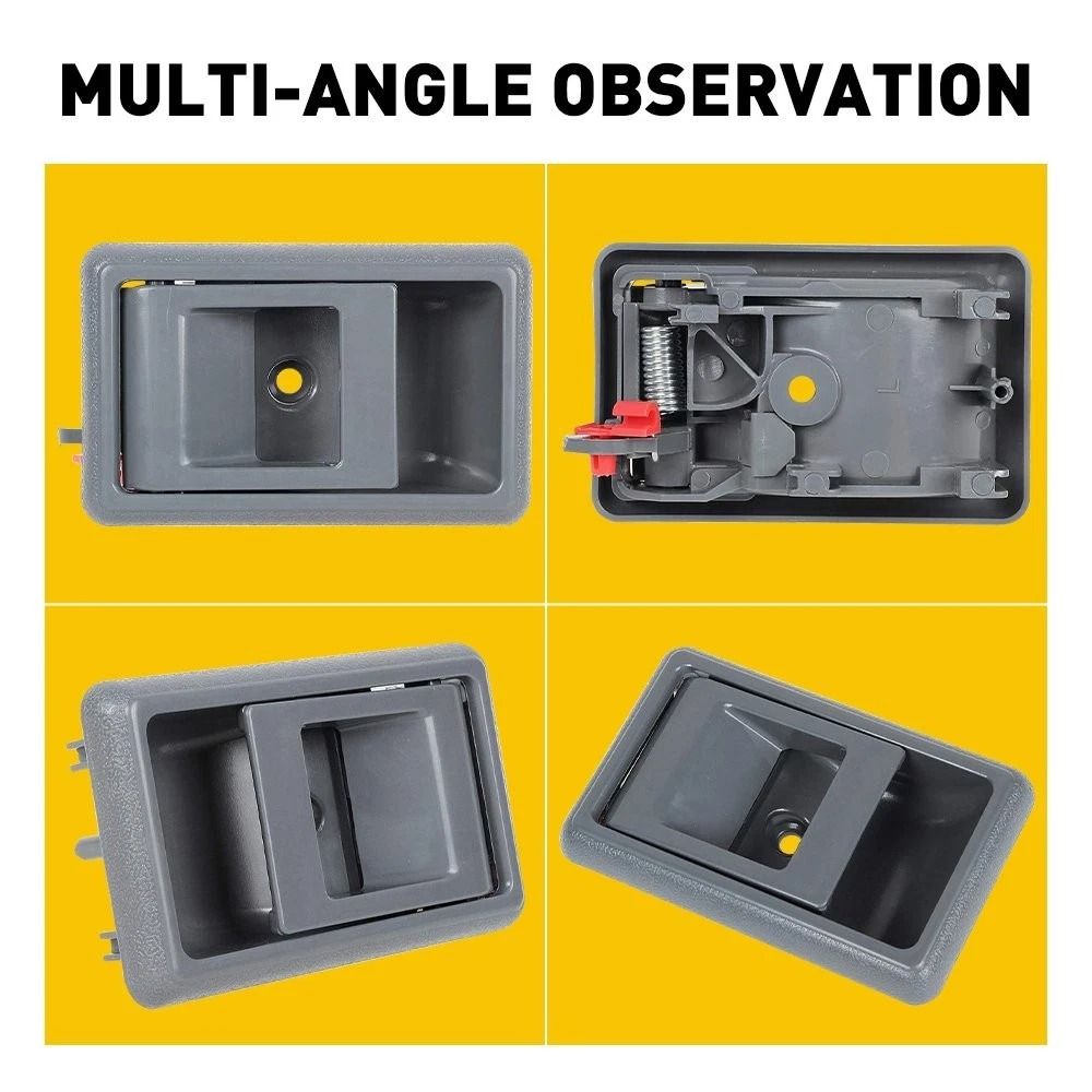 HighQuality Grey Interior Door Handles Pair For Front And Rear Positions 4