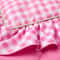 Pink Gingham Twin Comforter Set Wicked For Good Inspired Design Ruffled Edges 1