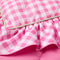 Pink Gingham Twin Comforter Set Wicked For Good Inspired Design Ruffled Edges 1
