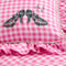 Pink Gingham Twin Comforter Set Wicked For Good Inspired Design Ruffled Edges 2