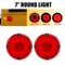 High Brightness Round Red LED Tail Light For School Bus Trucks Trailers And More 1