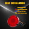 High Brightness Round Red LED Tail Light For School Bus Trucks Trailers And More 6
