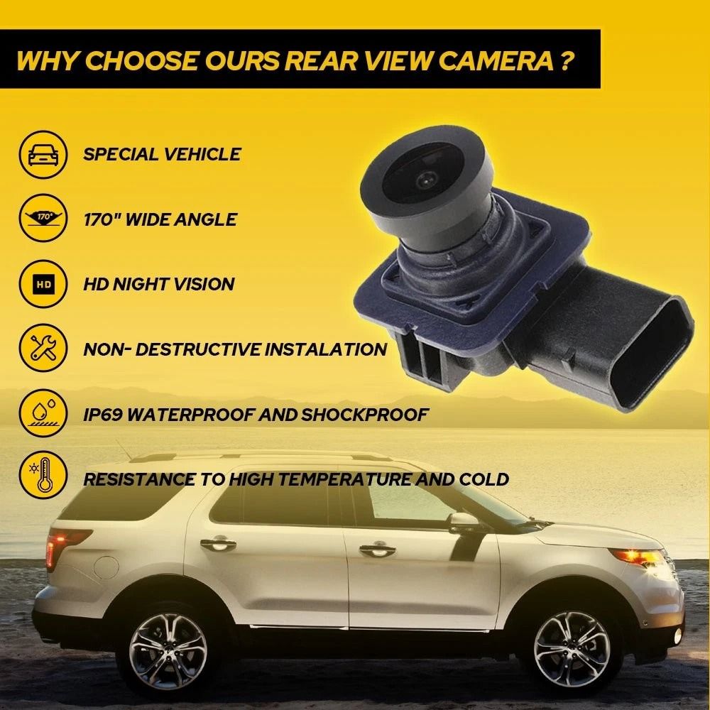 Reverse Camera For Car HighDefinition Rear Backup Camera Easy Installation 8