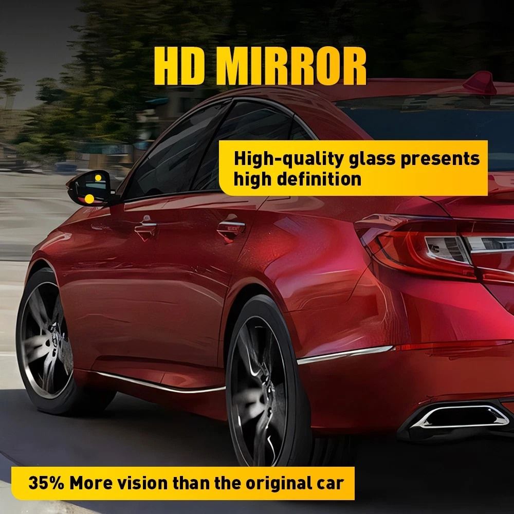 Drivers Left Side Mirror Glass With Heated Function And Blind Spot Alert 6
