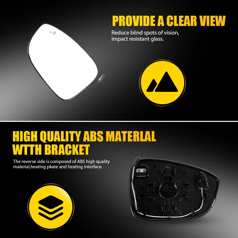 Drivers Left Side Mirror Glass With Heated Function And Blind Spot Alert 7