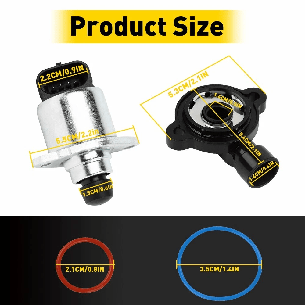 Idle Air Control Valve And Throttle Position Sensor Set Direct Replacement 2