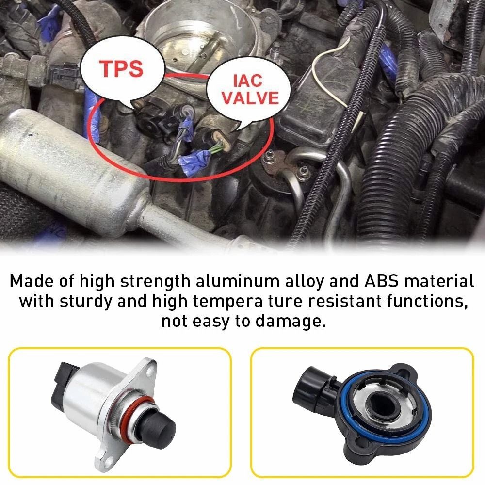 Idle Air Control Valve And Throttle Position Sensor Set Direct Replacement 4
