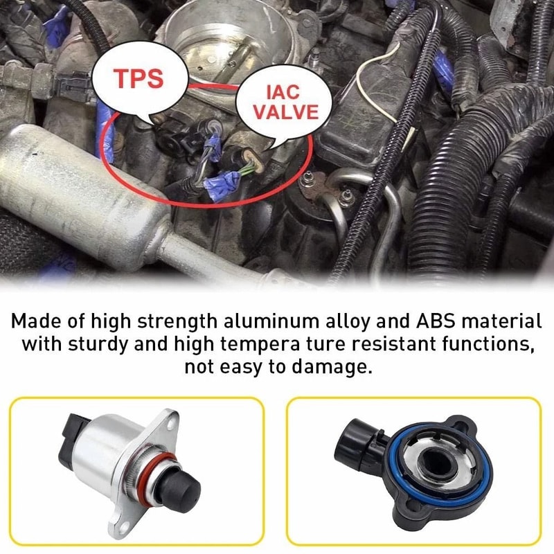 Idle Air Control Valve And Throttle Position Sensor Set Direct Replacement 4