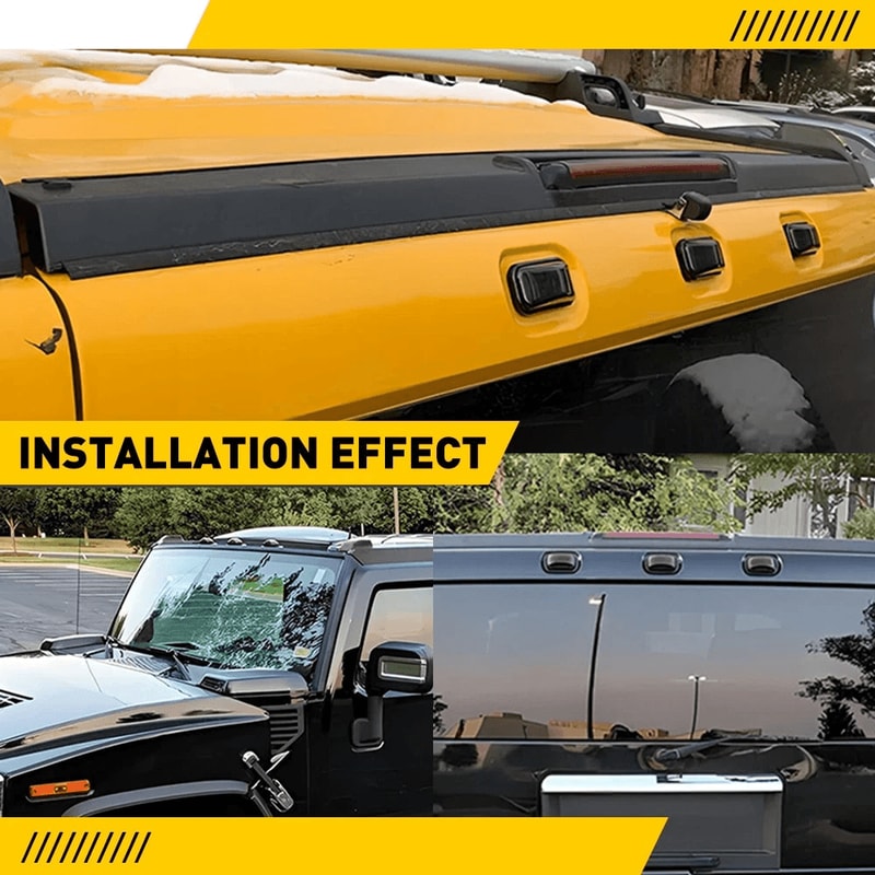 Smoke LED Roof Cab Lights Top Marker Lamps Dot Approved For Trucks 3