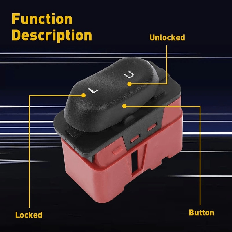 Power Door Lock Switch Fits Brand New Car Lock Switch Replacement For Vehicles 6