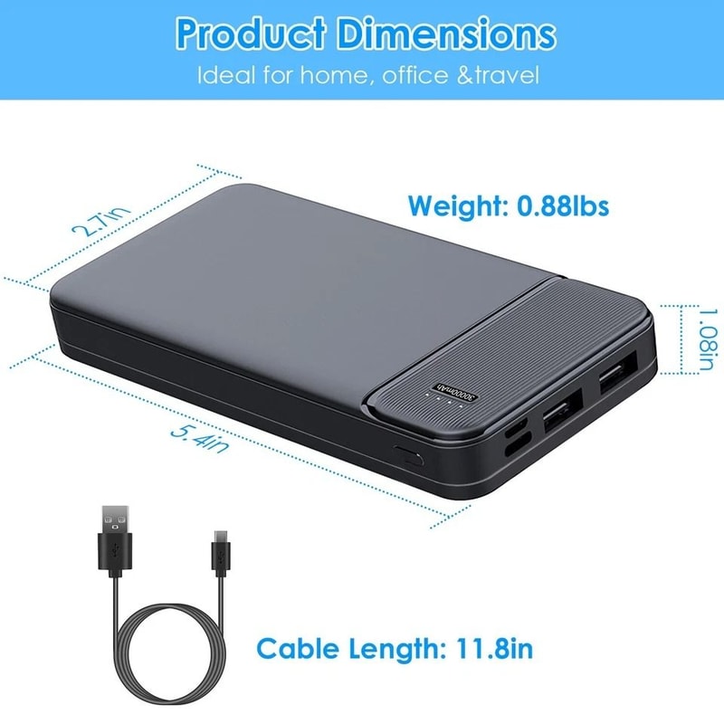 Fast Charging Power Bank Portable Battery Pack With USB TypeC For Heated Vest Coat 6